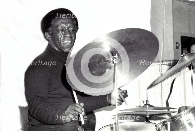 Art Blakey, Ronnie Scott's, London, 1973.  Artist: Brian O'Connor.