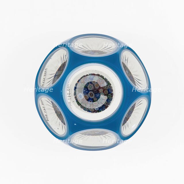 Paperweight, Baccarat, c. 1845-60. Creator: Baccarat Glasshouse.