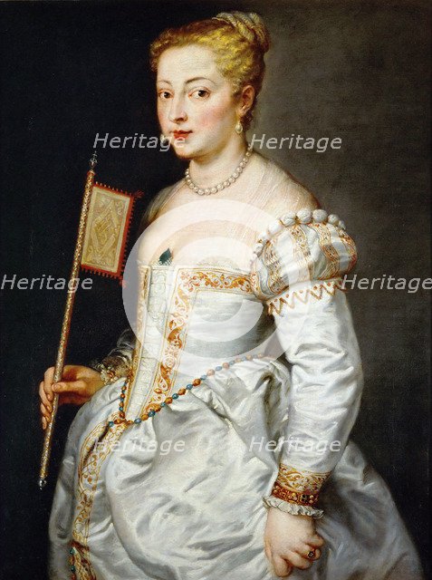 Girl with fan, ca. 1628-1629. Artist: Rubens, Pieter Paul (1577-1640)