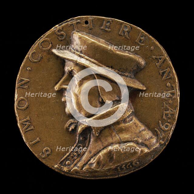 Simon Costière of Lyon, 1469-after 1572, Goldsmith and Jeweler, 1566. Creator: Pierre Woeiriot.