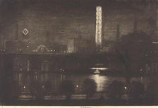 London Night, Whiskey and Tea, 1909. Creator: Joseph Pennell.