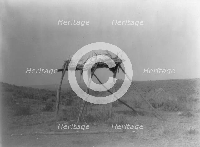 A burial platform-Apsaroke, c1908. Creator: Edward Sheriff Curtis.