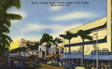 'Lincoln Road, Fashion Center of the Tropics, Miami Beach, Florida', USA, 1949. Artist: Unknown