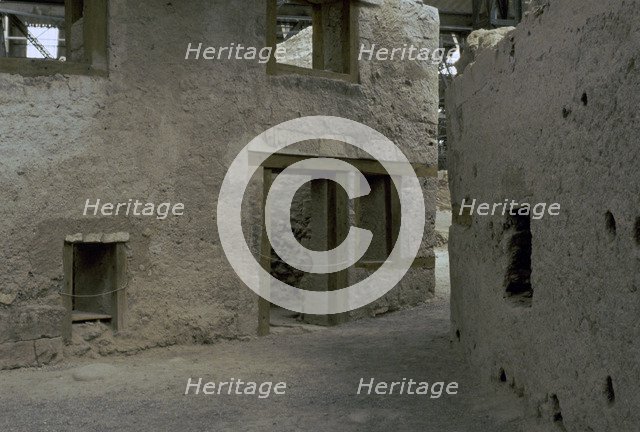 House in the Minoan town at Akrotiri, 15th century BC. Artist: Unknown