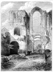 "Ruins of Castle Acre Priory, Norfolk", by R. P. Leitch, from the Royal Academy Exhibition, 1860. Creator: Unknown.