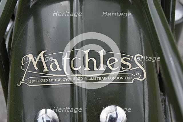 1954 Matchless G3 LS Auxiliary Fire Service motorcycle. Creator: Unknown.