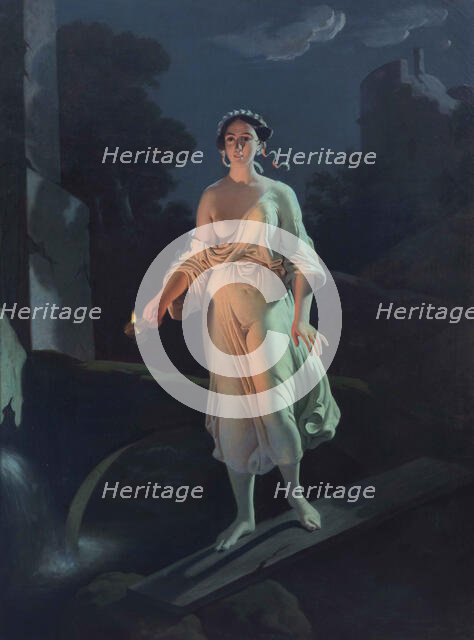 La sonnambula (Die Nachtwandlerin), c.1848. Creator: Catalano, Vincenzo (active 1840er-1850er).