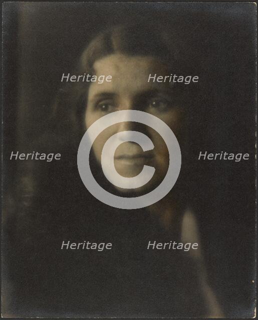 Portrait of a Woman in Shadow, 1924-1943. Creator: Louis Fleckenstein.