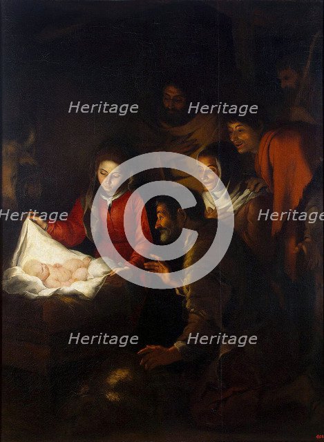 The Adoration of the Shepherds', c1650. Creator: Murillo, Bartolomé Estebàn (1617-1682).