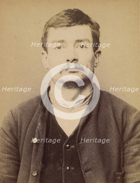 Havard. Octave, Onésime. 25 ans, né à Hedouville (Calvados). Polisseur. Anarchiste. 1/3/94., 1894. Creator: Alphonse Bertillon.