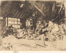 The Smithy, c. 1880. Creator: James Abbott McNeill Whistler.