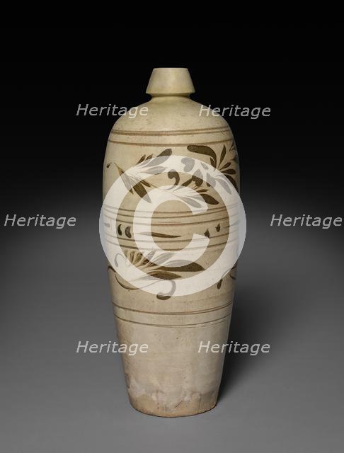 Meiping (Plum Blossom Vase): Cizhou Ware, 12th-13th Century. Creator: Unknown.