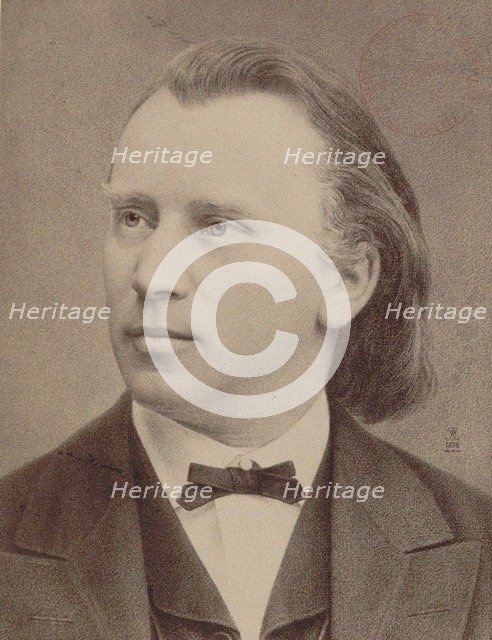Portrait of the composer Johannes Brahms (1833-1897), 1876.