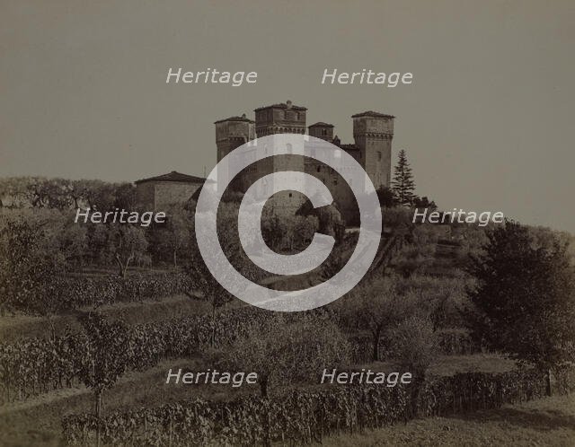 View of Castello delle Quattro Torra, Siena from the north-west, 1890-1900. Creator: Alinari.