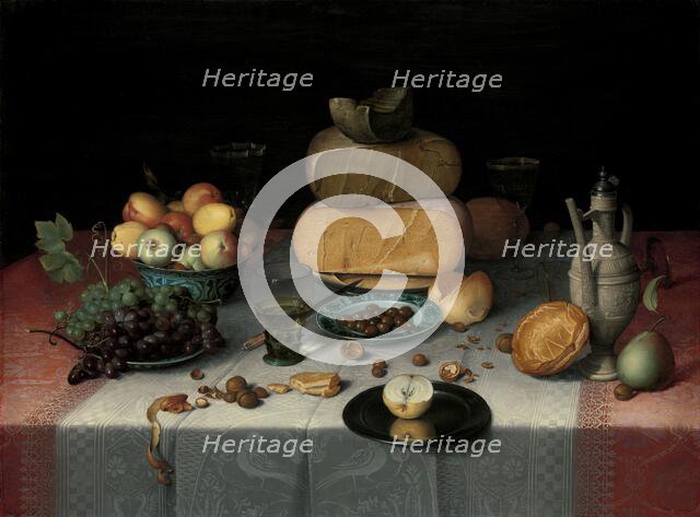 Still Life with Cheese, c.1615. Creator: Floris Claesz van Dijck.