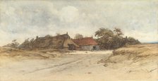 Farmhouses, 19th century. Creator: Johannes Bosboom.
