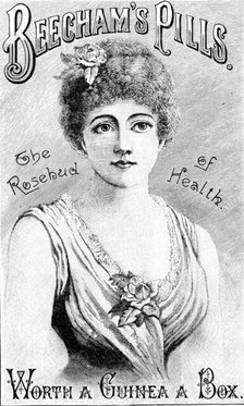 Advertisement for Beecham’s Pills, 1890. Creator: Unknown.