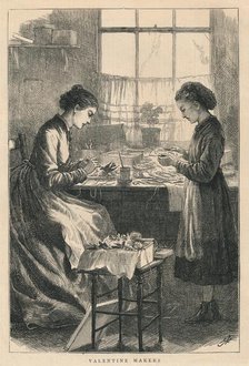 'Valentine Makers', 1875. Creator: H Johnson.