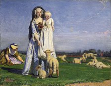 The pretty Baa-Lambs, 1852. Artist: Ford Madox Brown.