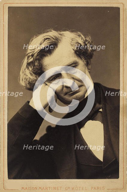 Portrait of Hector Berlioz (1803-1869). Creator: Photo studio Martinet.