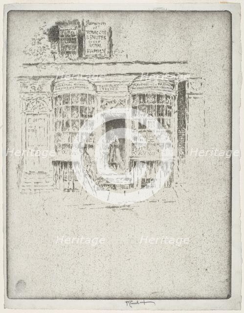 The Tobacco Shop, 1903. Creator: Joseph Pennell.