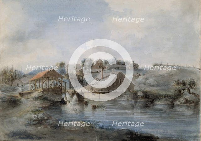 View from the Bernshammar Sawmill, 1793. Creator: Pehr Nordquist.