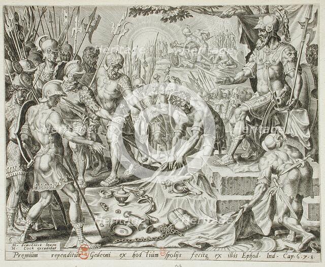 Gideon Receiving a Share from the Spoil, 1561. Creator: Unknown.