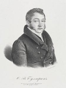 Portrait of the author Faddei Bulgarin (1789-1859).