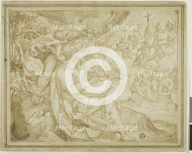 Saint Matthew with Adam and Eve and the Tree of Jesse, n.d. Creator: Martin de Vos.