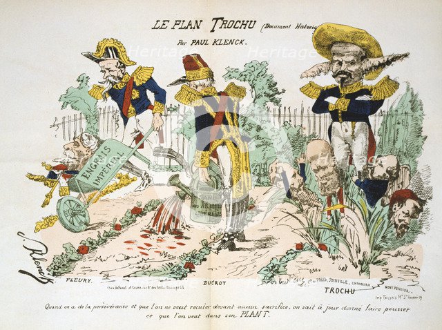 'Le Plan Trochu', 1870-1871. Artist: Anon