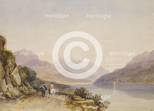 The Path By The Lake/ Ben Voirlich, 1836. Creator: David Cox the Younger.