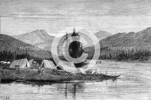 Camp on the Skeena River, British Columbia, 1881. Creator: Unknown.
