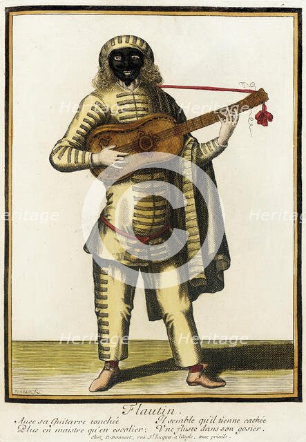 Recueil des modes de la cour de France, 'Flautin', between circa 1678 and circa 1693. Creator: Nicolas Bonnart.