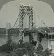 'The George Washington, One of the World's Greatest Bridges, Looking from New York City to the New J Creator: Unknown.