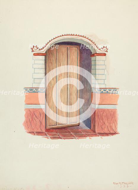 Wall Painting, 1936. Creator: Robert W.R. Taylor.