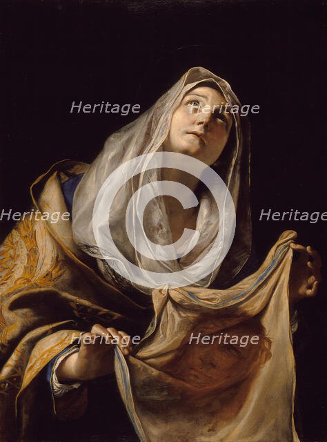 Saint Veronica with the Veil (image 2 of 2), between c1655 and c1660. Creator: Mattia Preti.