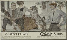 Arrow collars. Cluett shirts., c1895 - 1917. Creator: Unknown.