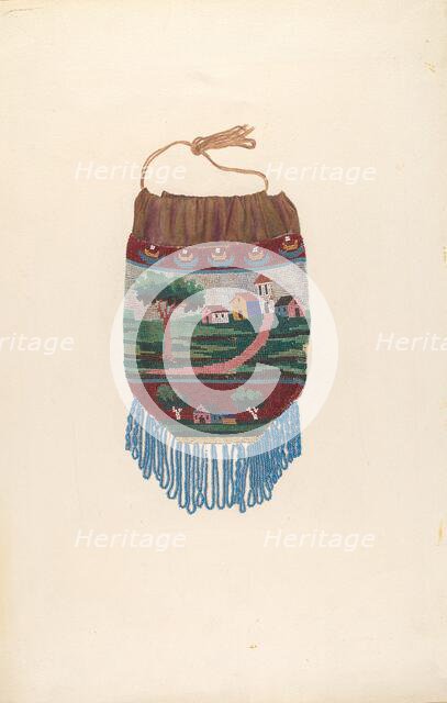 Beaded Bag, c. 1939. Creator: Lucille Lacoursiere.
