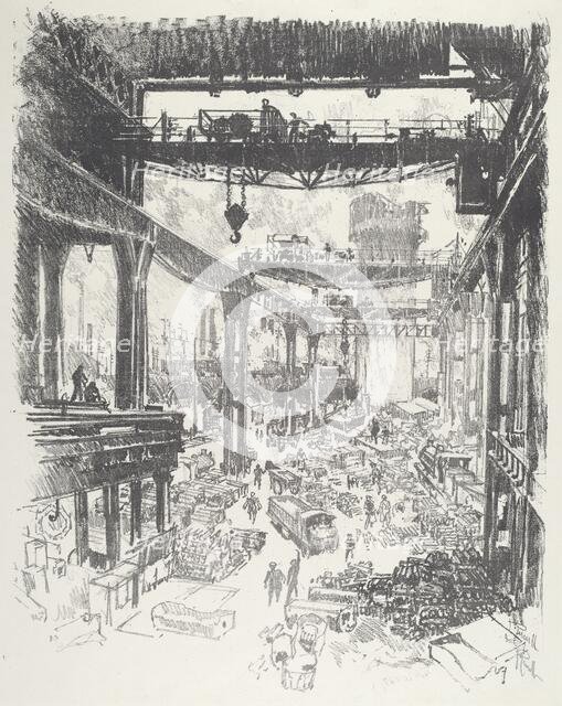 The Great Tower: Pig-Iron, 1916. Creator: Joseph Pennell.