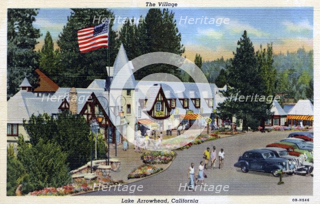 The Village, Lake Arrowhead, California, USA, 1940. Artist: Unknown
