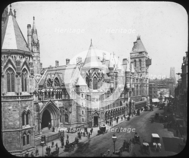 New Law Courts, London, late 19th century(?). Artist: Unknown