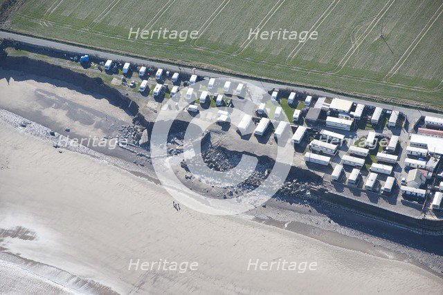 Collapse of sea wall defences at Ulrome Sands, East Riding of Yorkshire, 2014. Creator: Historic England Staff Photographer.