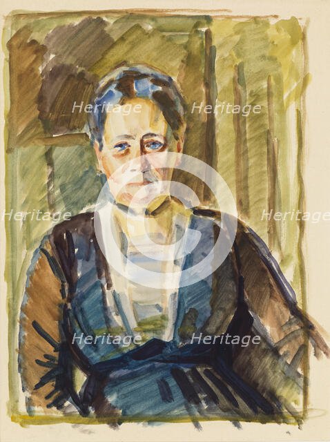 Portrait sketch, c1910s. Creator: Verner Thome.