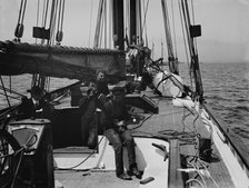 Looking forward on pilot boat no. 2, between 1900 and 1905. Creator: Unknown.