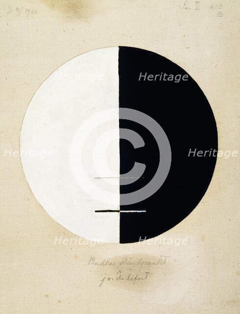 Buddha's Standpoint in the Earthly Life, No. 3a, 1920. Creator: Hilma af Klint (1862-1944).