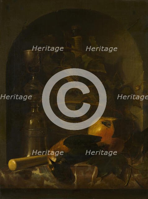 Still Life with a Wager cup, 1665. Creator: Johannes van Haensbergen.