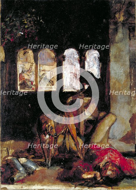 Sketch for 'The Eve of St  Agnes', c1847. Artist: William Holman Hunt