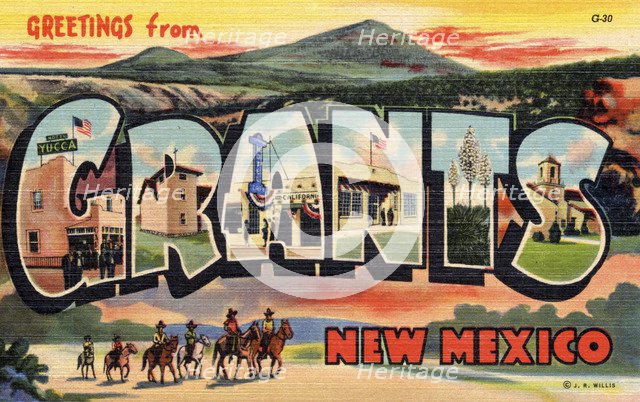 Greetings from Grants, New Mexico, USA, 1942. Artist: Unknown