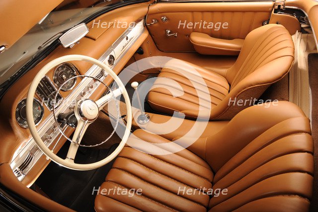 Mercedes Benz 300 SL roadster 1958. Artist: Simon Clay.