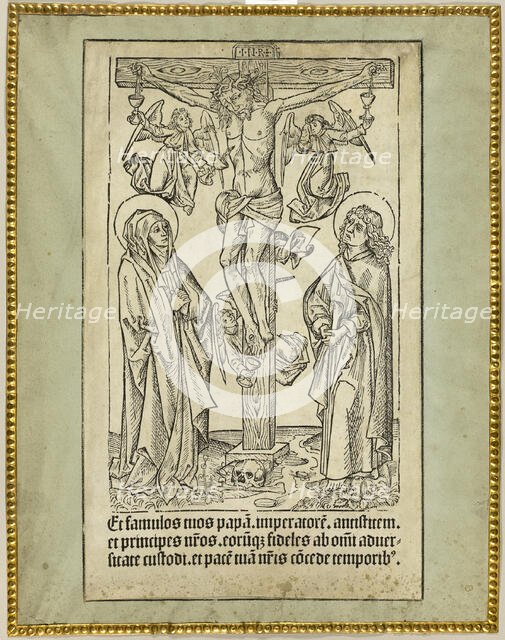 Christ on the Cross with Angels, c. 1490. Creator: Unknown.